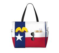 OAZCVBNN Flag of Texas Print Reusable Bag Stylish Summer Lightweight Vacation Picnic Gym Camping Versatile Use