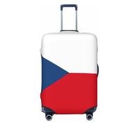 OAZCVBNN Flag of The Czech Republic Print Unique Suitcase Covers Travel Luggage Cover with Elastic Anti Scratch Design
