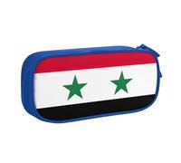 OAZCVBNN Flag of The Syrian Arab Republic Print Pencil Case Storage Makeup Erasers Pens Students School Office Multi-Scenes Use