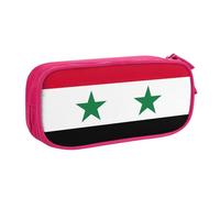 OAZCVBNN Flag of The Syrian Arab Republic Print Pencil Case Storage Makeup Erasers Pens Students School Office Multi-Scenes Use