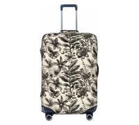 OAZCVBNN Floral Herbs Botanical Pattern Print Unique Suitcase Covers Travel Luggage Cover with Elastic Anti Scratch Design