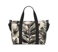OAZCVBNN Floral Herbs Botanical Pattern Print Unisex Versatile Hand Travel Bag Lightweight Weekend Camping Outdoor Adventur