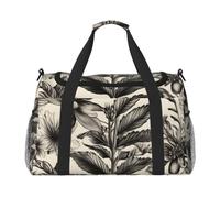 OAZCVBNN Floral Herbs Botanical Pattern Print Women Men Hand Tote Lightweight Foldable Versatile Business Travel Shoulder Bag