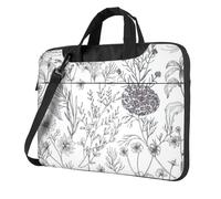 OAZCVBNN Flowering Herbs And Herbaceous Plants Print Versatile Laptop Bag Stylish Laptops Case With Messenger Shoulder Briefcase Options