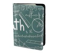 OAZCVBNN Formulas Shapes Theory Math Lesson Word Print Men and Women Passport Document Wallet Case Cover for Business and Leisure Trips
