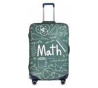 OAZCVBNN Formulas Shapes Theory Math Lesson Word Print Universal Travel Suitcase Cover Weekend Getaways Trips Elastic Luggage Protector