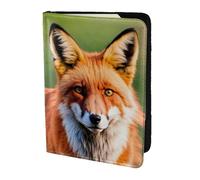 OAZCVBNN Fox Print Men and Women Passport Document Wallet Case Cover for Business and Leisure Trips