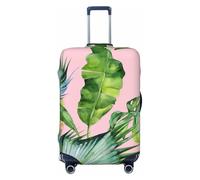OAZCVBNN Fresh Banana Leaves Print Unique Suitcase Covers Travel Luggage Cover with Elastic Anti Scratch Design
