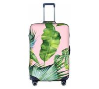 OAZCVBNN Fresh Banana Leaves Print Universal Travel Suitcase Cover Weekend Getaways Trips Elastic Luggage Protector