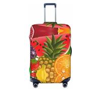 OAZCVBNN Fresh Fruits Pineapple Print Unique Suitcase Covers Travel Luggage Cover with Elastic Anti Scratch Design
