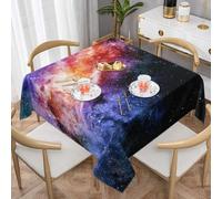 OAZCVBNN Galaxy in The Universe Print 55in Square Table Cover for Wedding Party Coffee Tables Office Meetings Home Decor