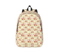 OAZCVBNN Giraffe Heart Flower Butterfly Print Unisex Lightweight Backpack Stylish Double Shoulder Bag For Travel Daily Commuting