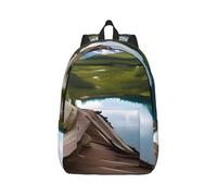 OAZCVBNN Glacier National Park Print Unisex Lightweight Backpack Stylish Double Shoulder Bag For Travel Daily Commuting