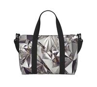 OAZCVBNN Glitter Abstract Diamond Crystal Pattern Print Unisex Versatile Hand Travel Bag Lightweight Weekend Camping Outdoor Adventur