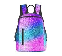 OAZCVBNN Glitter Sequin Spot Print Daily Use Casual Backpack Spacious Travel Daypack Compact Waterproof For Shopping