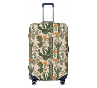 OAZCVBNN Green Cactus Print Unique Suitcase Covers Travel Luggage Cover with Elastic Anti Scratch Design