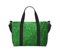 OAZCVBNN Green Sequin Sparkle Print Unisex Versatile Hand Travel Bag Lightweight Weekend Camping Outdoor Adventur