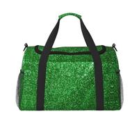 OAZCVBNN Green Sequin Sparkle Print Women Men Hand Tote Lightweight Foldable Versatile Business Travel Shoulder Bag