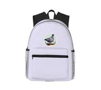 OAZCVBNN Grey Pigeon Print Print Casual Backpack Travel Outdoor Adventures Commuting Lightweight Dual Shoulder Bag