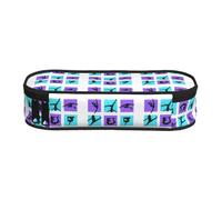 OAZCVBNN Gymnastics Game Print Lightweight Convenience Pencil Bag School Students Pen Case Makeup Travel Boy Girl