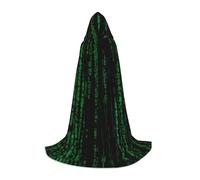 OAZCVBNN Hacker Era Print Wizard Robe Halloween And Carnival Parties Hooded Cloak For Men Women Teens Kids