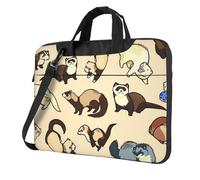 OAZCVBNN Hairy Ferret Print Versatile Laptop Bag Stylish Laptops Case With Messenger Shoulder Briefcase Options