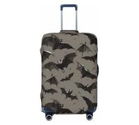 OAZCVBNN Halloween Bats Grey Print Washable Suitcase Universal Elastic Luggage Protector Travel Sleeve Accessory