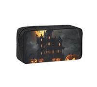 OAZCVBNN Halloween Horror Print Large-Capacity Spacious Pen Case Stationery Organizer Pouch Office Travel Dorm