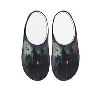 OAZCVBNN Halloween Horror Print Versatile Use Anti Pilling Washable Slippers for Women Men Cozy Stylish shoes