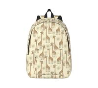 OAZCVBNN Hand Drawn Giraffes Print Unisex Lightweight Backpack Stylish Double Shoulder Bag For Travel Daily Commuting