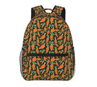 OAZCVBNN Happy Carrot Seamless Pattern Print Leisure Backpack Lightweight Family Travel Everyday Use Commutes Outdoor Bag
