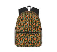 OAZCVBNN Happy Carrot Seamless Pattern Print Lightweight Water-Resistant Casual Backpack Daily Travel Hiking Weekend Getaways