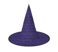 OAZCVBNN Haunted Mansion Print Unisex Halloween Witch Hat For Carnival Cosplay Foldable Cap And Themed Parties