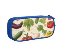 OAZCVBNN Introduction of Various Vegetables Print Pencil Case Storage Makeup Erasers Pens Students School Office Multi-Scenes Use