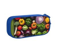 OAZCVBNN Introduction of Various Vegetables Print Pencil Case Storage Makeup Erasers Pens Students School Office Multi-Scenes Use