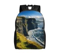 OAZCVBNN Ireland Outdoors County Clare The Cliffs Print Double Shoulder Backpack Lightweight Water-Resistant Unisex Bag Travel Outdoor