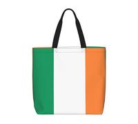 OAZCVBNN Irish Flag Print Stylish Tote Reusable Eco-Friendly Travel Bag Lightweight Work Casual Daily Use