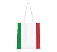 OAZCVBNN Italian Flag Print Stylish Bag Shopping Bags Lightweight Versatile Travel Work Gym Beach All-Day Use