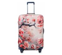 OAZCVBNN Japanese Cherry Flowers Print Unique Suitcase Covers Travel Luggage Cover with Elastic Anti Scratch Design