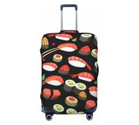 OAZCVBNN Japanese Sushi Shrimp Print Unique Suitcase Covers Travel Luggage Cover with Elastic Anti Scratch Design