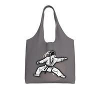 OAZCVBNN Karate-Highkick-Icon Print Large Size Canvas Tote Bag Unisex Lightweight Shoulder Handbag Shopping Travel Daily
