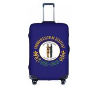 OAZCVBNN Kentucky State Flag Print Universal Travel Suitcase Cover Weekend Getaways Trips Elastic Luggage Protector