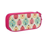OAZCVBNN Ladybugs Cartoon Pattern Print Pencil Case Storage Makeup Erasers Pens Students School Office Multi-Scenes Use