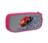 OAZCVBNN Ladybugs Pattern Infinite Speckled Print Pencil Case Storage Makeup Erasers Pens Students School Office Multi-Scenes Use