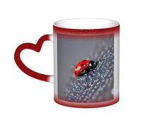 OAZCVBNN Ladybugs Pattern Infinite Speckled Print Starry Sky Ceramic Color-Changing Mug Gift Daily Coffee Mugs Birthday Anniversary