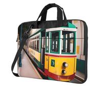 OAZCVBNN Lisbon Tram Pattern Print Versatile Laptop Bag Stylish Laptops Case With Messenger Shoulder Briefcase Options