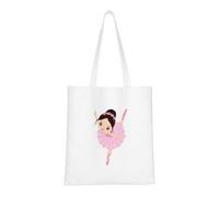 OAZCVBNN Little Ballerina Dancing Girl Print Stylish Bag Shopping Bags Lightweight Versatile Travel Work Gym Beach All-Day Use