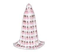 OAZCVBNN Little Ballerina Dancing Girl Print Wizard Robe Halloween And Carnival Parties Hooded Cloak For Men Women Teens Kids