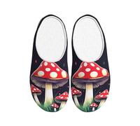 OAZCVBNN Magic Mushrooms Print Versatile Use Anti Pilling Washable Slippers for Women Men Cozy Stylish shoes