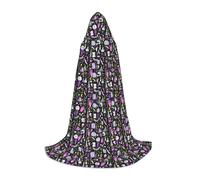 OAZCVBNN Magic Witch Witchcraft Bohemian Drawing Print Carnivals Hooded Cape Cloak Cosplay Costume Seasonal Festival Wear Wizard Events